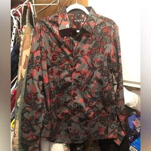 Chuxx Velvet Brocade Paisley Shirt - 949 $30 or $25 w/offer